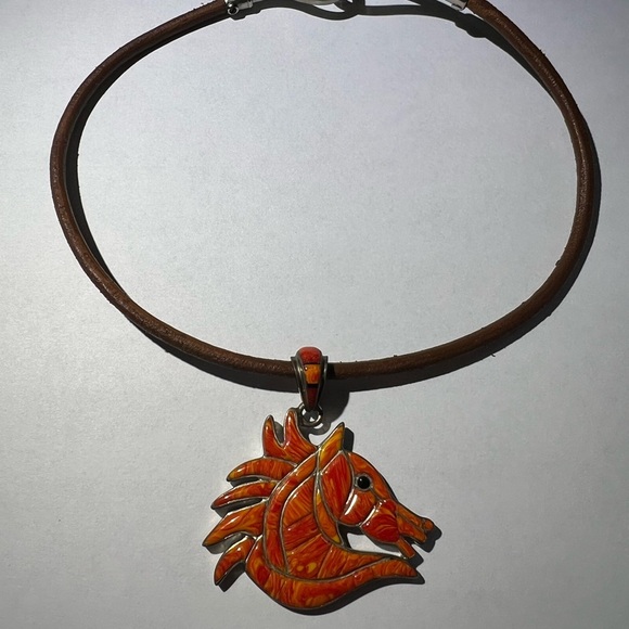 - Hermes Brown Gun Metal Double Tour Wrap Bracelet or choker - Picture 4 of 8